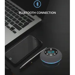 Bluetooth - sans fil - portable - haut-parleur de douche - étanche - avec microphone - FM - écran LCD