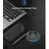 Bluetooth - trådløs - bærbar - brusehøjttaler - vandtæt - med mikrofon - FM - LCD-display