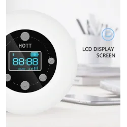 Bluetooth - sans fil - portable - haut-parleur de douche - étanche - avec microphone - FM - écran LCD