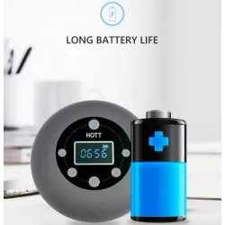 Bluetooth - sans fil - portable - haut-parleur de douche - étanche - avec microphone - FM - écran LCD
