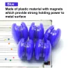 Färgglada magnetiska knappar - pappers- / whiteboardhållare - nålar - kylskåpsmagneter - 20 mm - 10 stycken