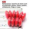 Botões magnéticos coloridos - suportes de papel / quadro branco - pinos - ímãs de geladeira - 20mm - 10 peças