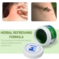 Crème de soin de la peau verte - pommade à base de plantes - maux de tête - coups de soleil - douleurs musculaires - soulagement