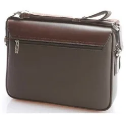 Bolsa de couro vintage de ombro / crossbody - larga - 34 * 24 * 8cm