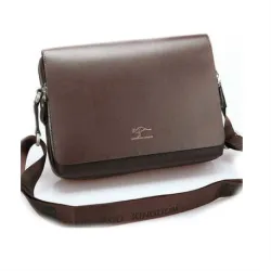 Bolsa de couro vintage de ombro / crossbody - larga - 34 * 24 * 8cm