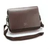 Vintage skulder-/crossbody-lædertaske - bred - 34 * 24 * 8 cm
