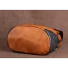 Sac à dos rétro pour femme - gaufrage floral - cuir véritable - grande capacité