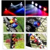 Lampe de vélo à LED - voyant d'avertissement de sécurité - étanche