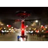 Lampe de vélo à LED - voyant d'avertissement de sécurité - étanche