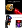 Lampe de vélo à LED - voyant d'avertissement de sécurité - étanche