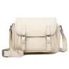 Elegante borsa a tracolla - vera pelle