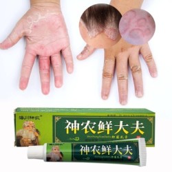 Medicina natural china - Crema antibacteriana - Psoriasis - Eczema - Ungüento de hierbas - 15g