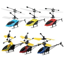 Mini drone - flygende helikopter - infrarød / induksjon leketøy - LED lys