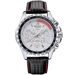 RelojesReloj de moda para hombre. Cuarzo. Resistente al agua. Correa de piel.