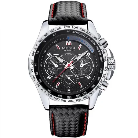 Montre homme tendance - Quartz - étanche - bracelet cuir
