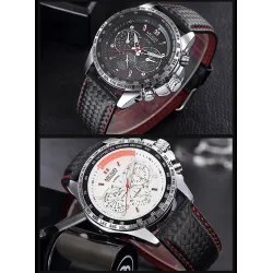 Montre homme tendance - Quartz - étanche - bracelet cuir