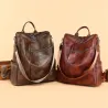 Sac à bandoulière vintage multifonction - sac à dos en cuir - étanche