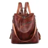 Sac à bandoulière vintage multifonction - sac à dos en cuir - étanche
