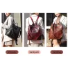 Sac à bandoulière vintage multifonction - sac à dos en cuir - étanche
