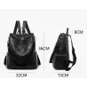 Sac à bandoulière vintage multifonction - sac à dos en cuir - étanche