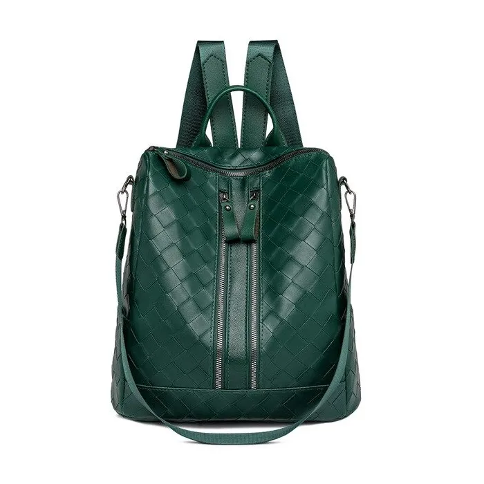 MochilasElegante mochila de cuero - bandolera multifunción