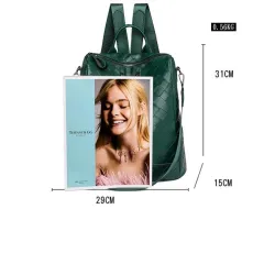 Sac à dos en cuir élégant - sac à bandoulière multifonction