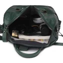 Sac à dos en cuir élégant - sac à bandoulière multifonction
