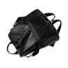 Fashionable vintage backpack - multifunction shoulder leather bag - snake skin patternBackpacks