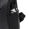 Modny plecak vintage - wielofunkcyjna skórzana torba na ramię - wzór skóry wężaPlecaki