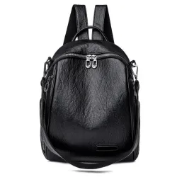 Mochila multifuncional - bolsa de couro de ombro elegante