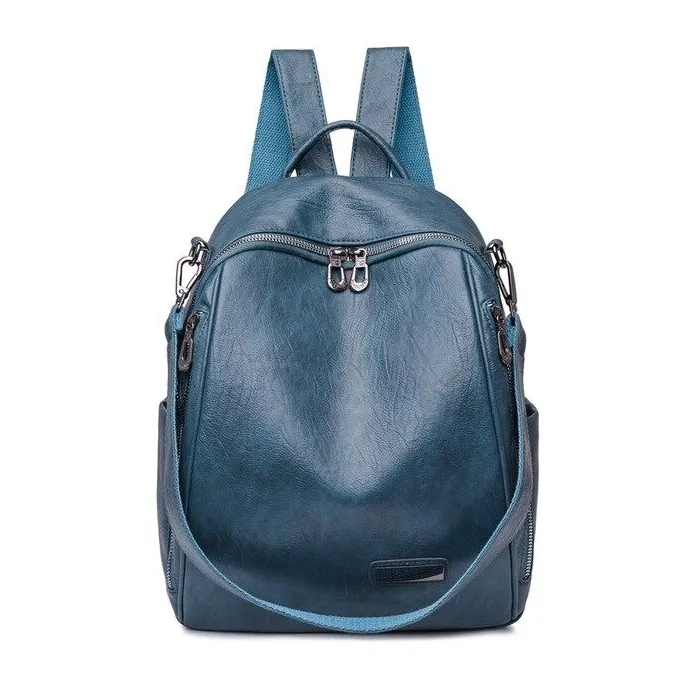 Mochila multifuncional - bolsa de couro de ombro elegante