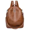 Mochila multifuncional - bolsa de couro de ombro elegante