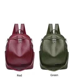 Mochila multifuncional - bolsa de couro de ombro elegante