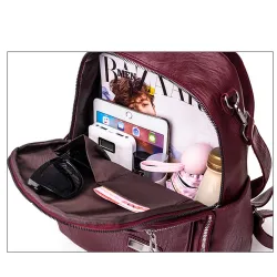 Sac à dos multifonctionnel - sac à bandoulière en cuir à la mode