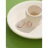 AretesElegantes aros pequeños - con circonitas - plata de ley 925