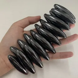 Svart oval magnetisk kula - neodymmagnet - 60 * 18mm