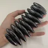 Sort oval magnetisk kugle - neodymmagnet - 60 * 18mm
