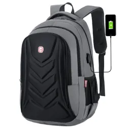 Mochila elegante - bolsa para laptop de 15,6 polegadas - porta de carregamento USB