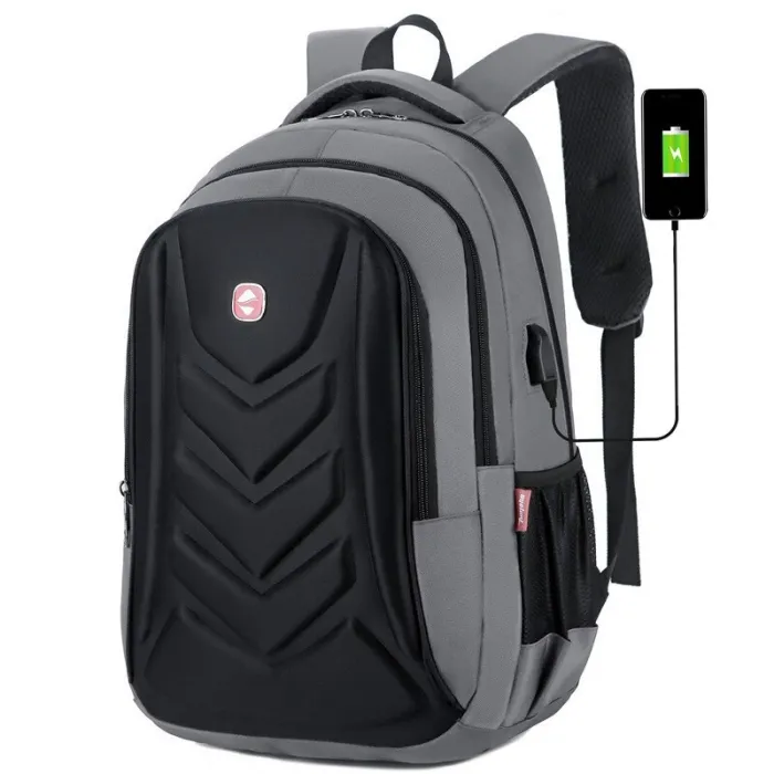 Mochila elegante - bolsa para laptop de 15,6 polegadas - porta de carregamento USB