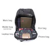 Fashionable backpack - laptop bag - waterproof - USB charging port - carving designBackpacks
