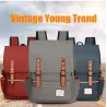 Vintage backpack - 15.6" laptop bag - USB charging portBackpacks