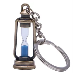 Metalllampe - timeglass - nøkkelring