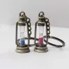 Metalllampa - timglas - nyckelring