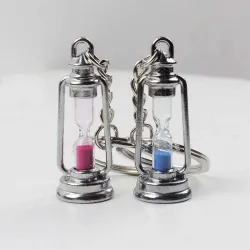 Metal lamp - hourglass - keychainKeyrings