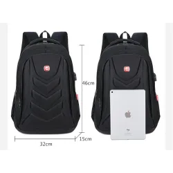 Mochila elegante - bolsa para laptop de 15,6 polegadas - porta de carregamento USB