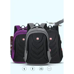 Modny plecak - torba na laptopa 15,6 cala - port ładowania USBPlecaki