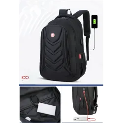 Fashionable backpack - 15.6 inch laptop bag - USB charging portBackpacks