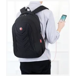 Fashionable backpack - 15.6 inch laptop bag - USB charging portBackpacks