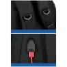 Mochila elegante - bolsa para laptop de 15,6 polegadas - porta de carregamento USB