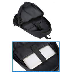 Moderiktig ryggsäck - 15,6 tums laptopväska - USB-laddningsport